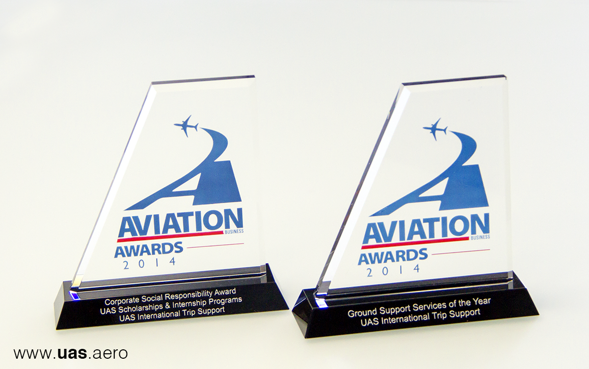 UAS Scoops Two Aviation Business Awards 2014