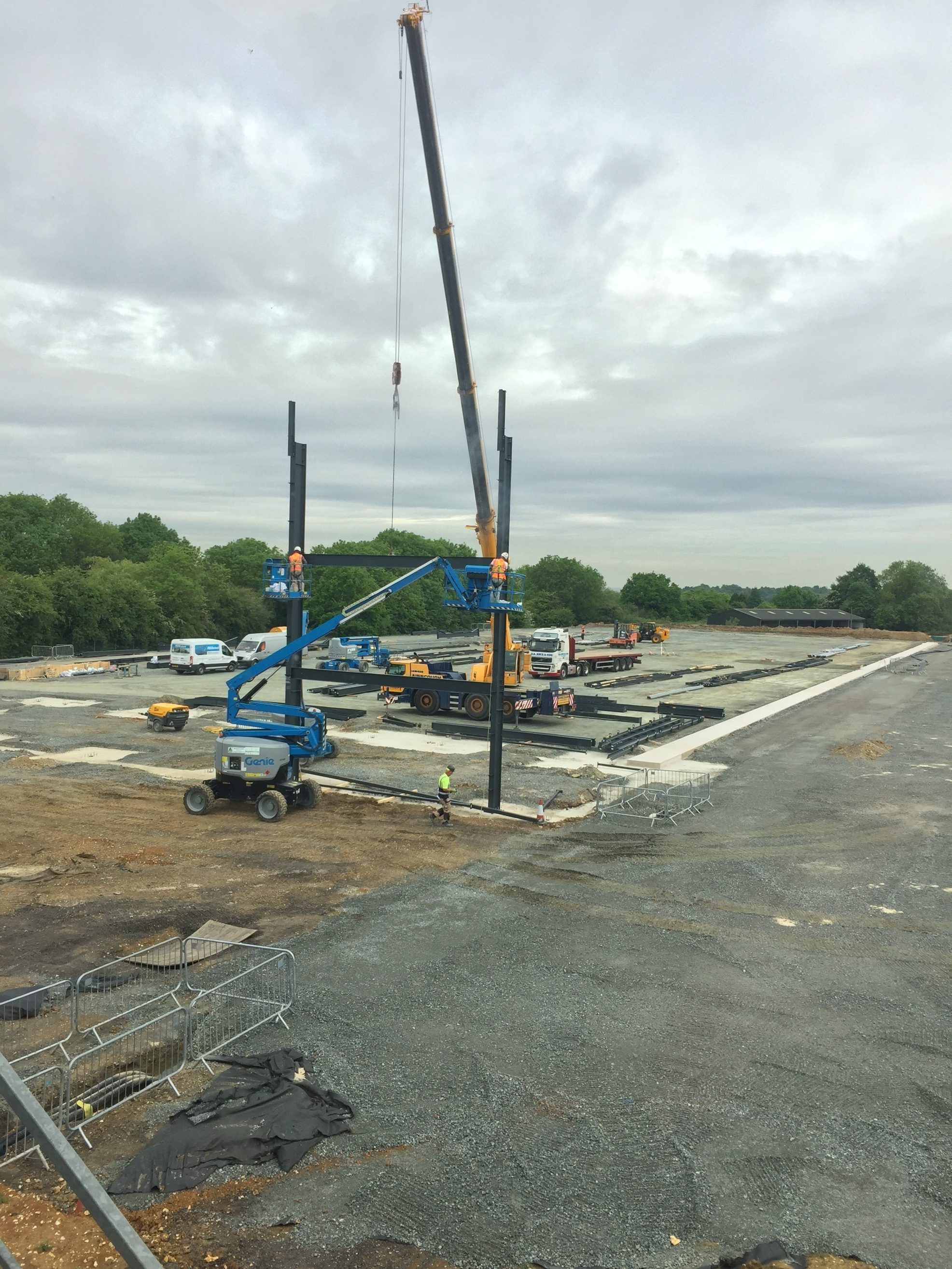 New Hangar Construction At London Biggin Hill Airport