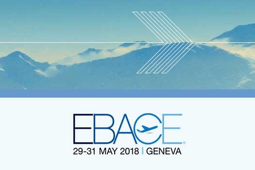 前往日内瓦的 EBACE2018 飞行任务