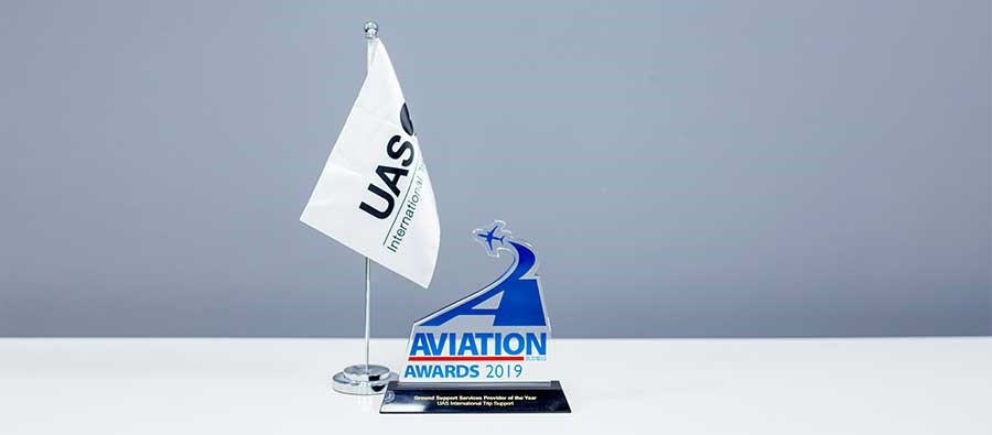 UAS Celebrates Business Aviation Award For Ground Support Services Provider 2019